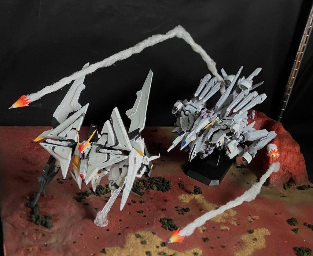 ジオラマ ΞガンダムVSアリュゼウス（キルケーの魔女）–9枚目/制作者：いぬわし