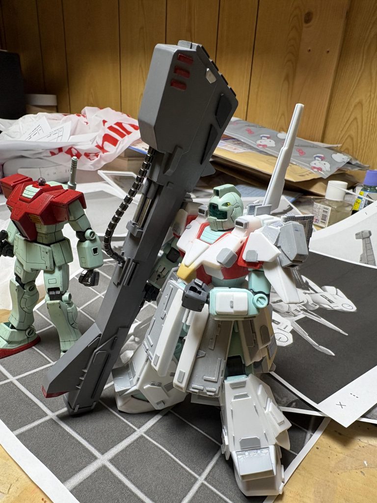 作品名：ジオじゃないところをアピールするために武器を作りました<p>くっそ〜… アタシが一生懸命にジムを作ってるというのに、木星だとか、ジ・Mだとか… こうなったら、アタシにだって意地があるので、とことんジオからかけ離れたジムに仕上げてみせるわよ🤪 … [&hellip;]</p>
