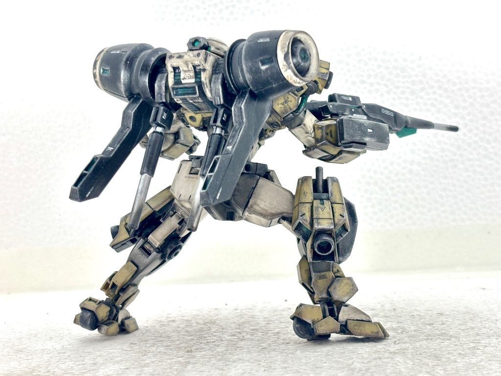 ライフル構え背面。