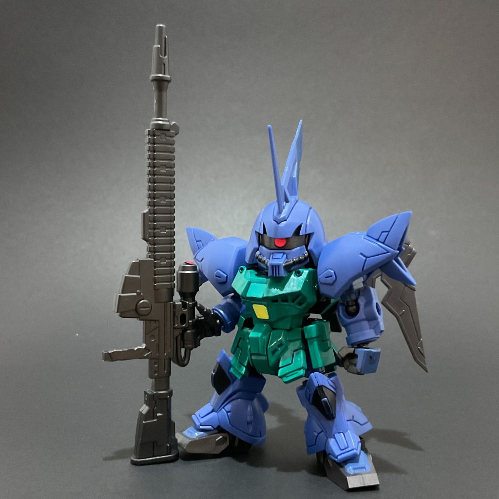 　ガトゲルといえば試作型ビームライフルですよね。Gフレーム量産型ゲルググ（フレームセット）のものを流用しました。長っ。