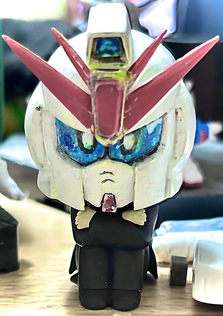 閲覧ありがとうございます😊&nbsp;BB戦士 Ｆ９１蛍光塗料を 拭き取り 小改修と塗装し直す計画です（まともに仕上げなきゃ😅）