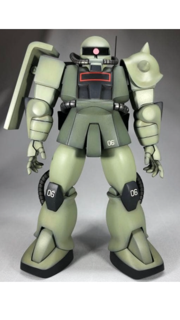 少しの改修で仕上げました。バックパックは丁寧に塗り分けました。ハンドパーツのみコトブキヤのパーツを使ってます。