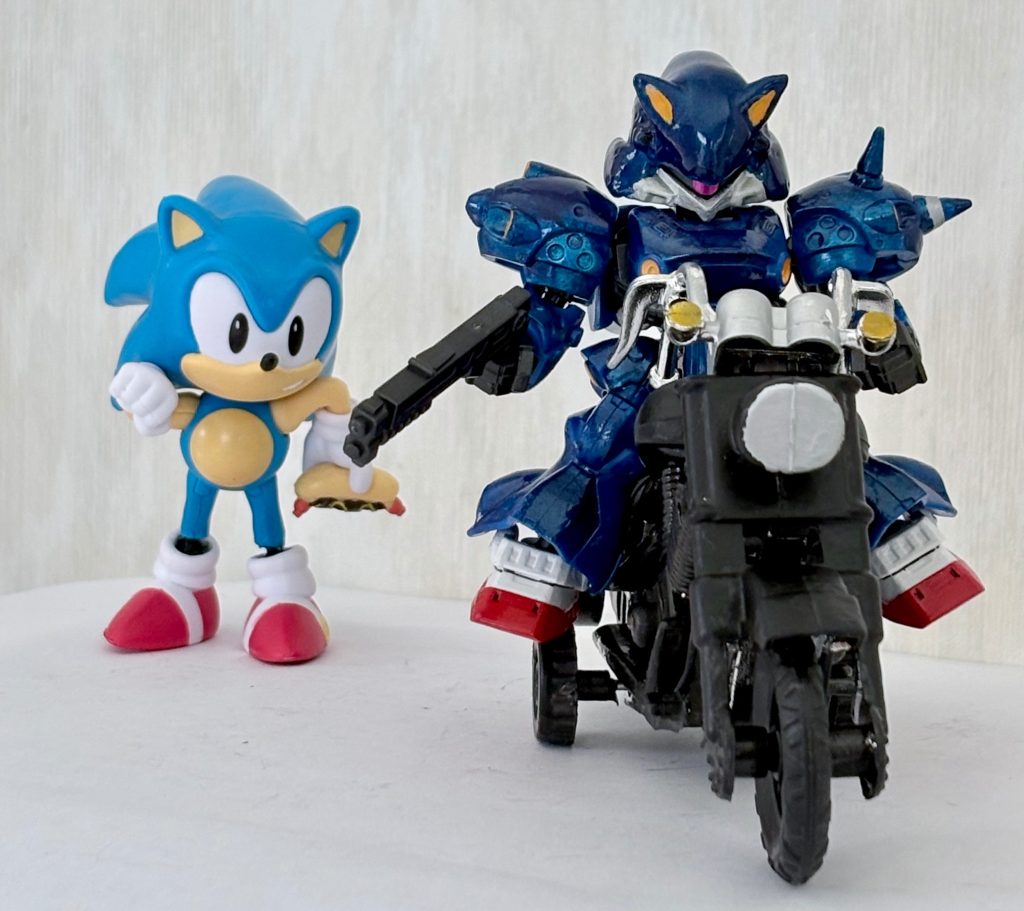 ちなみにソニックの足もボールジョイントで可動するように改造してある^_^