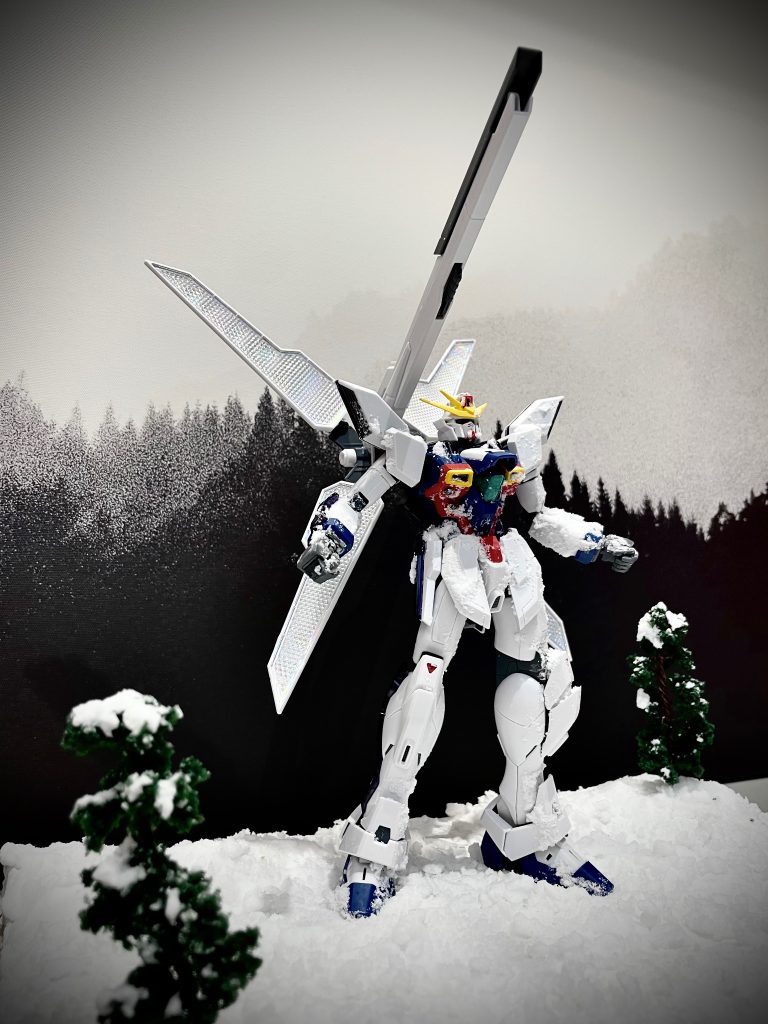 小学1年生でジオラマに挑戦！雪山のMGガンダムX