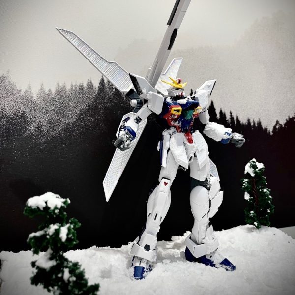 小学1年生でジオラマに挑戦！雪山のMGガンダムX