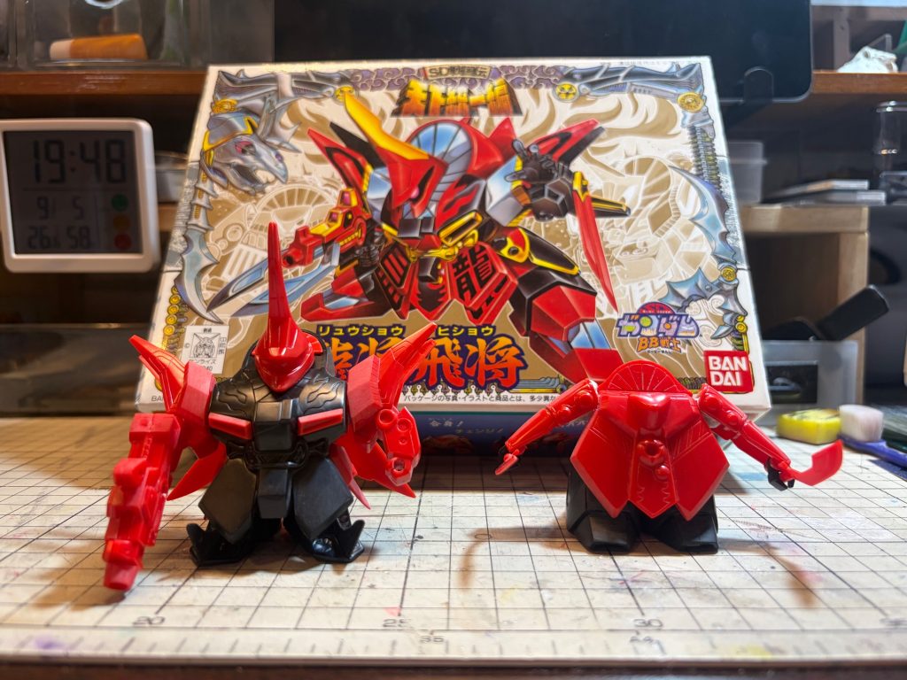 工作前BB戦士らしい体型も良いですが自分好みに頭身を上げました