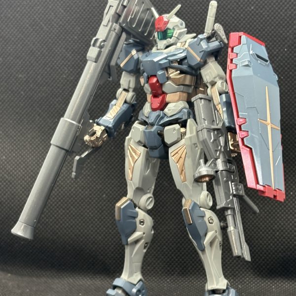 武器以外のガンメタをカッパーに。黒→ブルーグレー白→エアクラフトグレー赤→メタリックレッドということで、ちょっとG3に寄せる感じでマグネットコーティング後を意識して配色しました（6枚目）