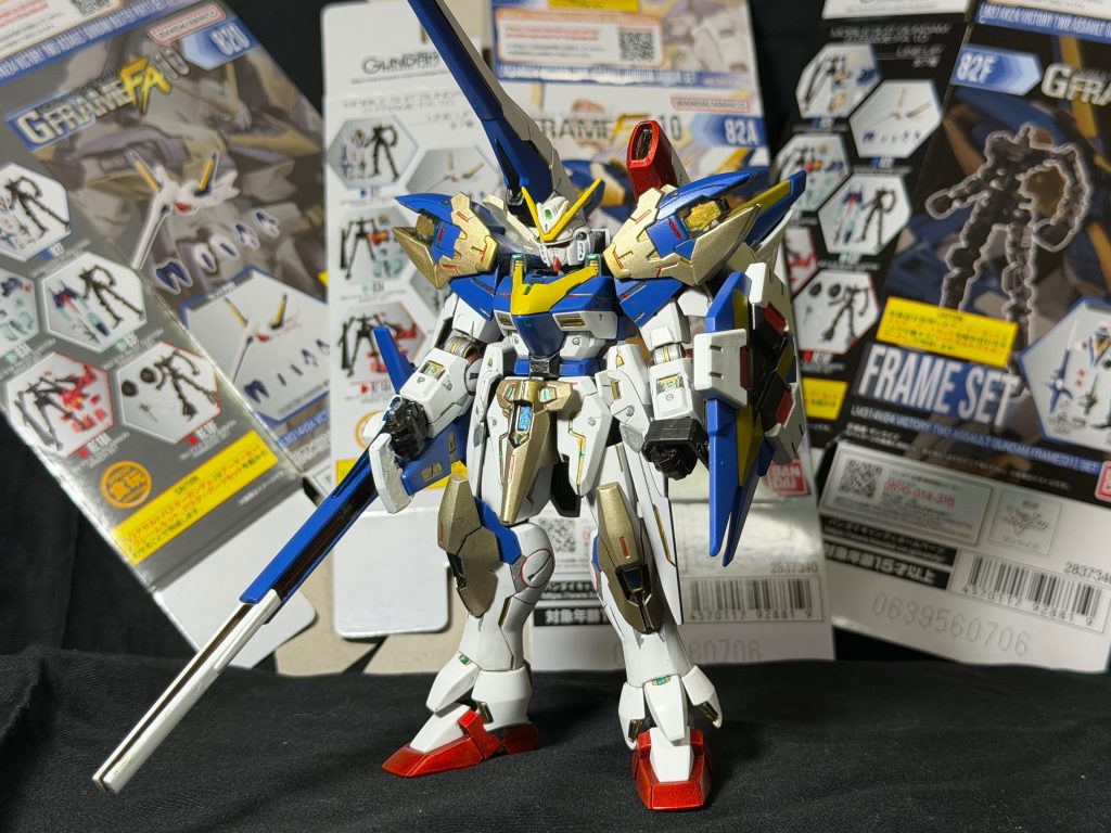 前回投稿したHGUC V2アサルトバスターガンダム完成によって自分の中でこの機体に関してやりきって思い残すことないと思っておりました。Gフレームに続きRGもいつしかリリースすればまた再開したいですね