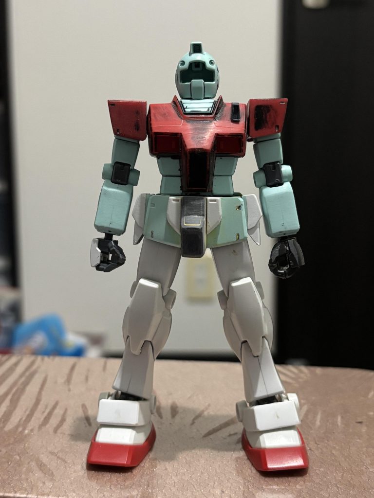 作品名：<p>とりあえずこのジムは塗装待ち。リバイバルガンダムは合わせ目消し待ちでやることがなくなってしまった、、、 ジャンク品買いすぎて入れるスペースが欲しいから新品のキット開けますかねw</p>

