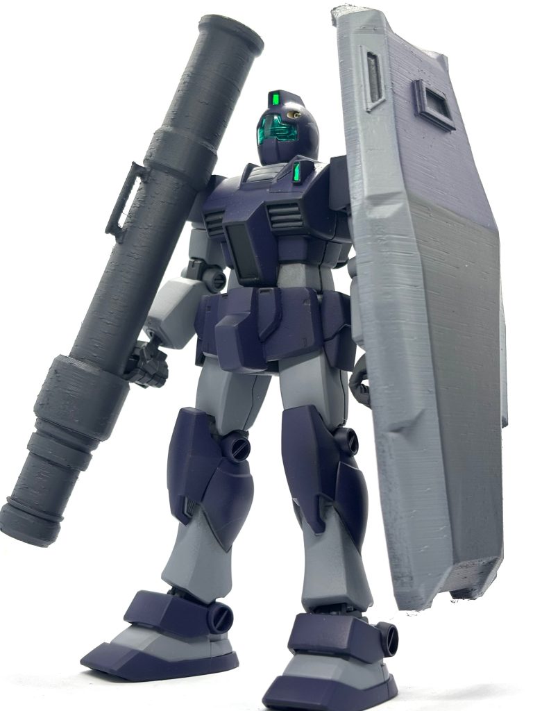 少しガンプラから離れておりましたが、2年ぶりに作品投稿です。だいぶ前に買っておいたジャンク品のジムをリペア・全塗装+プチ改造してみました。冒頭の設定はAIに作ってもらったのでなかなかぶっ飛んだ内容ですがこれはこれで面白いので採用しましたw制作記録もあるのでよかったら見てください！