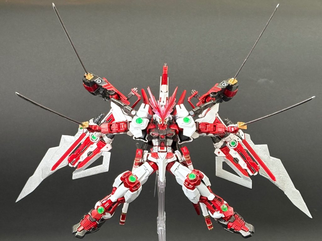 使用キットHGBF 戦国アストレイHG ガンダムアストレイレッドドラゴンHG ガンダムアストレイレッドフレーム（フライトユニット装備）ビルダーズパーツHD-18 MSサイトレンズ01(グリーン)ガンダムアストレイ レッドフレーム対応カスタムキットHGBCユニバースブースターHGBCバインダーガン