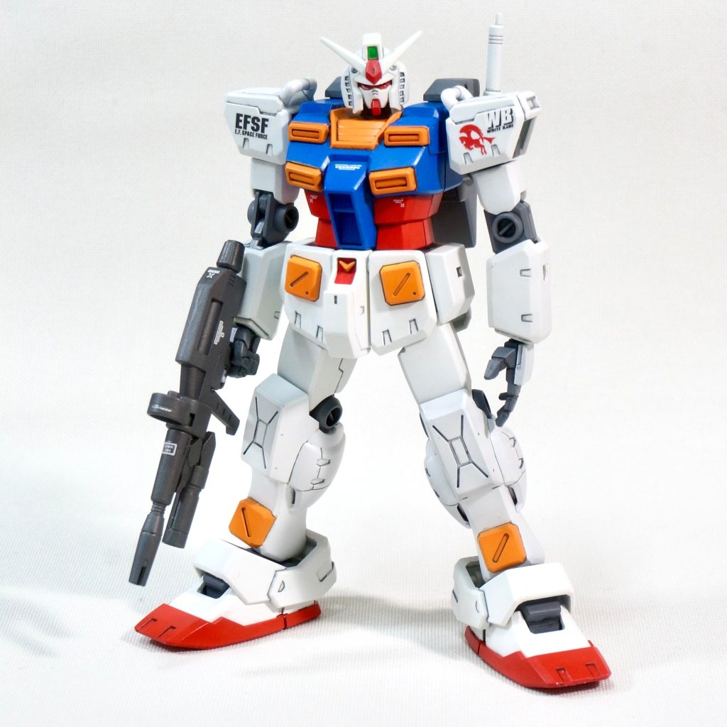 もともとHGUCパワード・ジムは、HGの中でも「カトキ風」が色濃く出たキットだと思います。各所にカトキ版ガンダムの意匠が見られ、実はカトキ風ガンダムを手軽に味わえるでは？と思っていました。