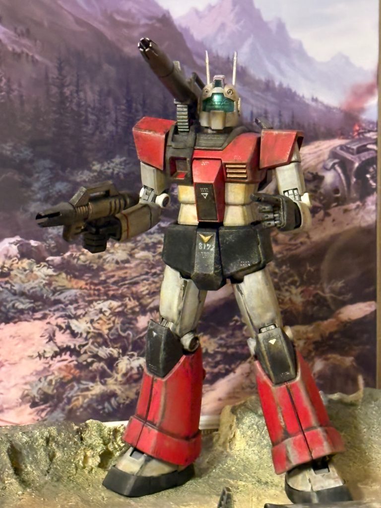 今回は、めずらしくAI加工画像ではなく、Geminiで作成した画像をプリントアウトしてジオラマの背景にしました。