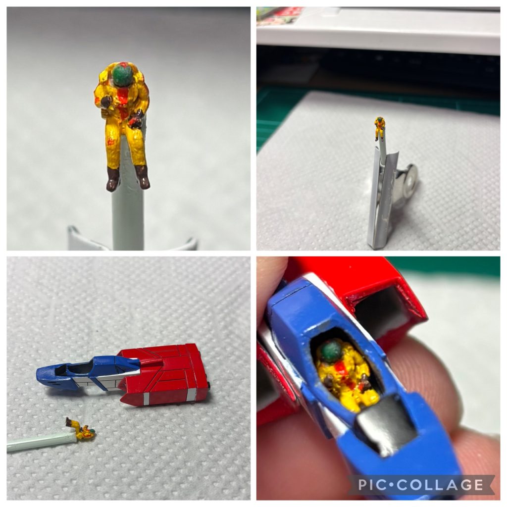 コクピットにはセイラさんのつもりのフィギュア