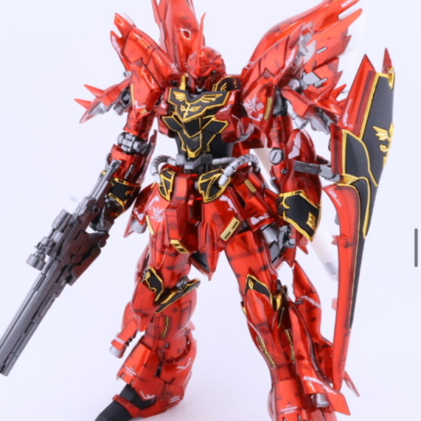 RGシナンジュ　メカニカルコアメッキ風塗装