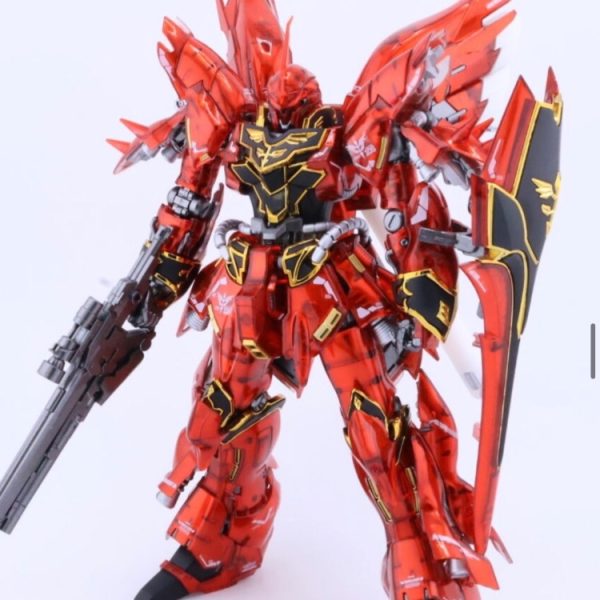 RGシナンジュ　メカニカルコアメッキ風塗装