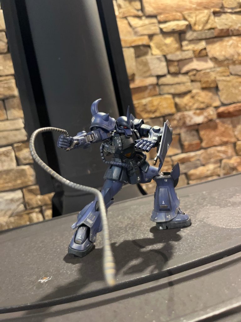 そしてお次はグフと言えばのヒートロッドです✨️ この武器はやはりグフのイメージがあり作中でもかなり活躍していましたね( ¯꒳​¯ )ᐝ