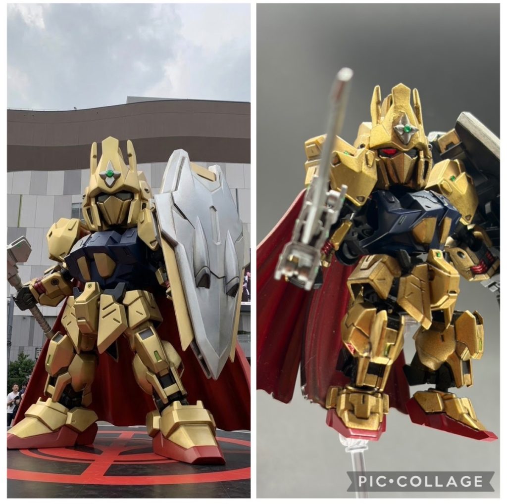 次のガンダム立像情報が出ていない今、全てのガンダム作品に等しく立像化の可能性がある。ならばこそ、万が一の可能性で、自分の作品が立像化されたなら…という妄想も捗るという物！　やってみると変な興奮があるんですわ、そこのお兄さん是非やってみて下さいな😆