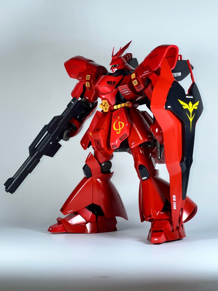 前回のνガンダムに続いて2回目の挑戦でした。今回は完成を急いでしまった為、ミスが目立ちましたね…