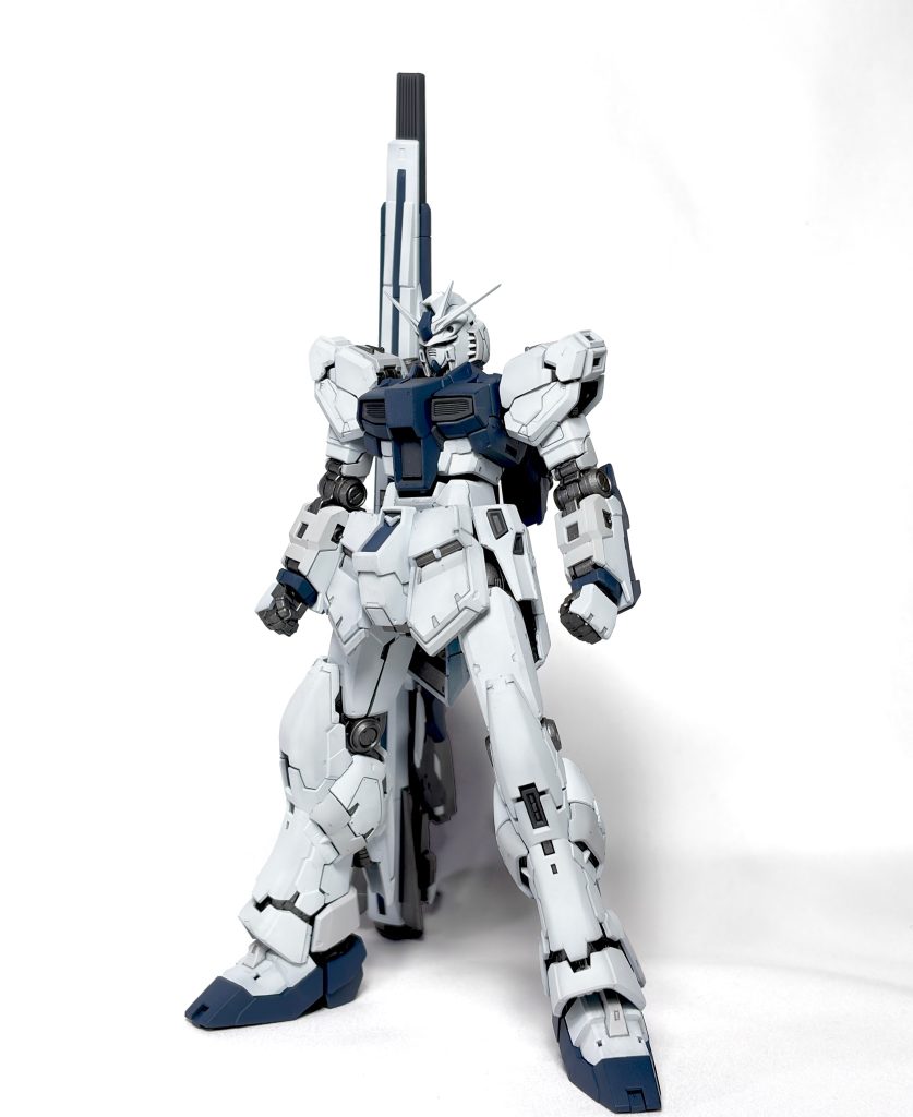 ff νガンダムバージョンロングレンジフィンファンネルの塗装映えもなかなか良いですね。フィンファンネルつっかえ棒は自立に貢献してくれてありがたい。