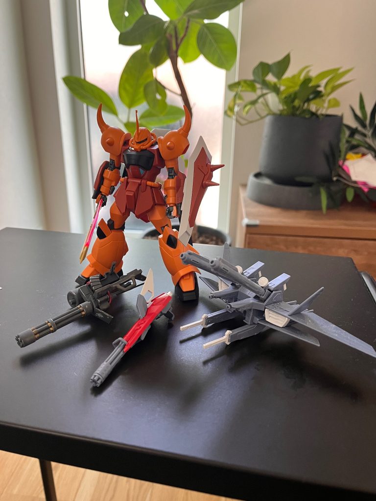 パチ組（※写真はグフカスタムつくったときのものです）