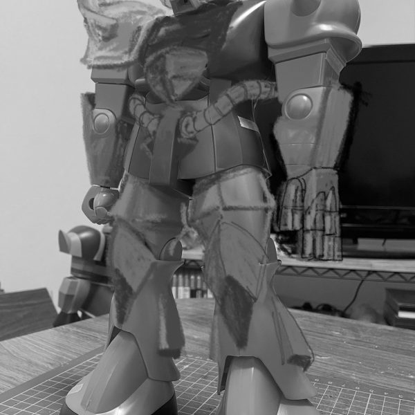 1/60ザクからグフを作ります（3枚目）