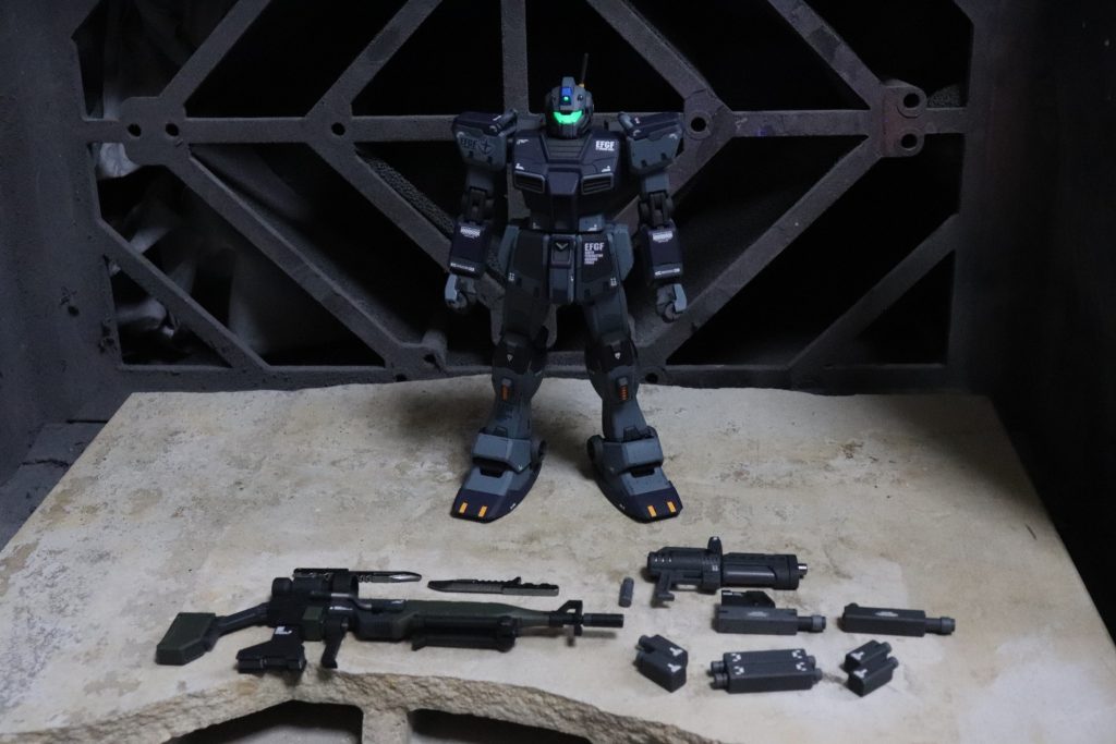 元のキットの武装は使わず、システムウェポンキットの武装を使用。