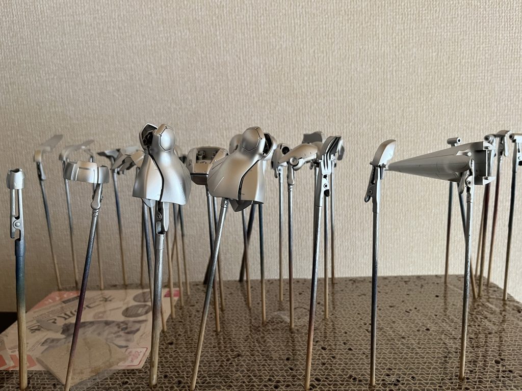 作品名：ケンプファー<p>ケンプファー　キャンディー塗装で製作中！ シルバーの発色いい感じ！！</p>
