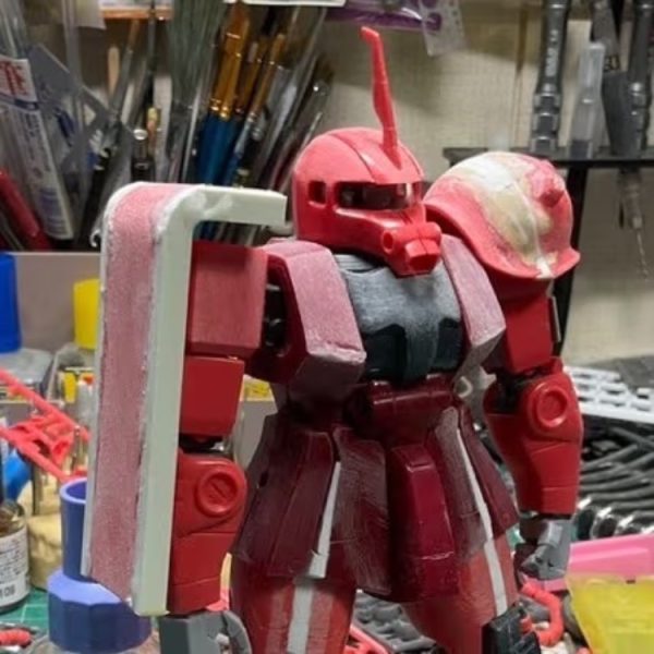 MGシャア専用ザクver.1.0製作中