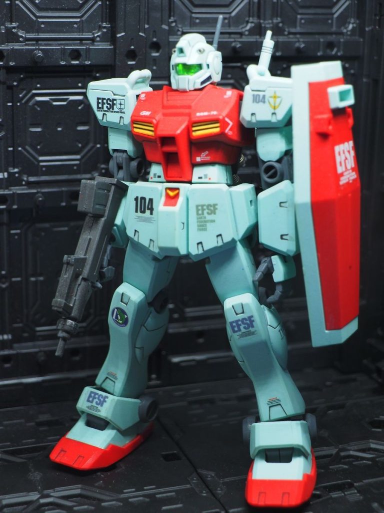 地上用のジム改もいいですが、やはりジムと言えばこの色ですね(gundam-kao6)