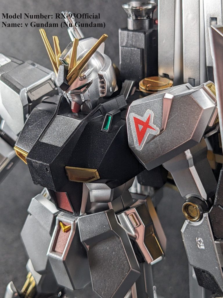 HG　νガンダム　メタリックコーティングバージョン 「νガンダムは　伊達じゃない！！」　byアムロ・レイ　