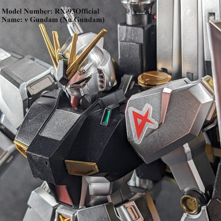 HG　νガンダム　メタリックコーティングバージョン 「νガンダムは　伊達じゃない！！」　byアムロ・レイ　