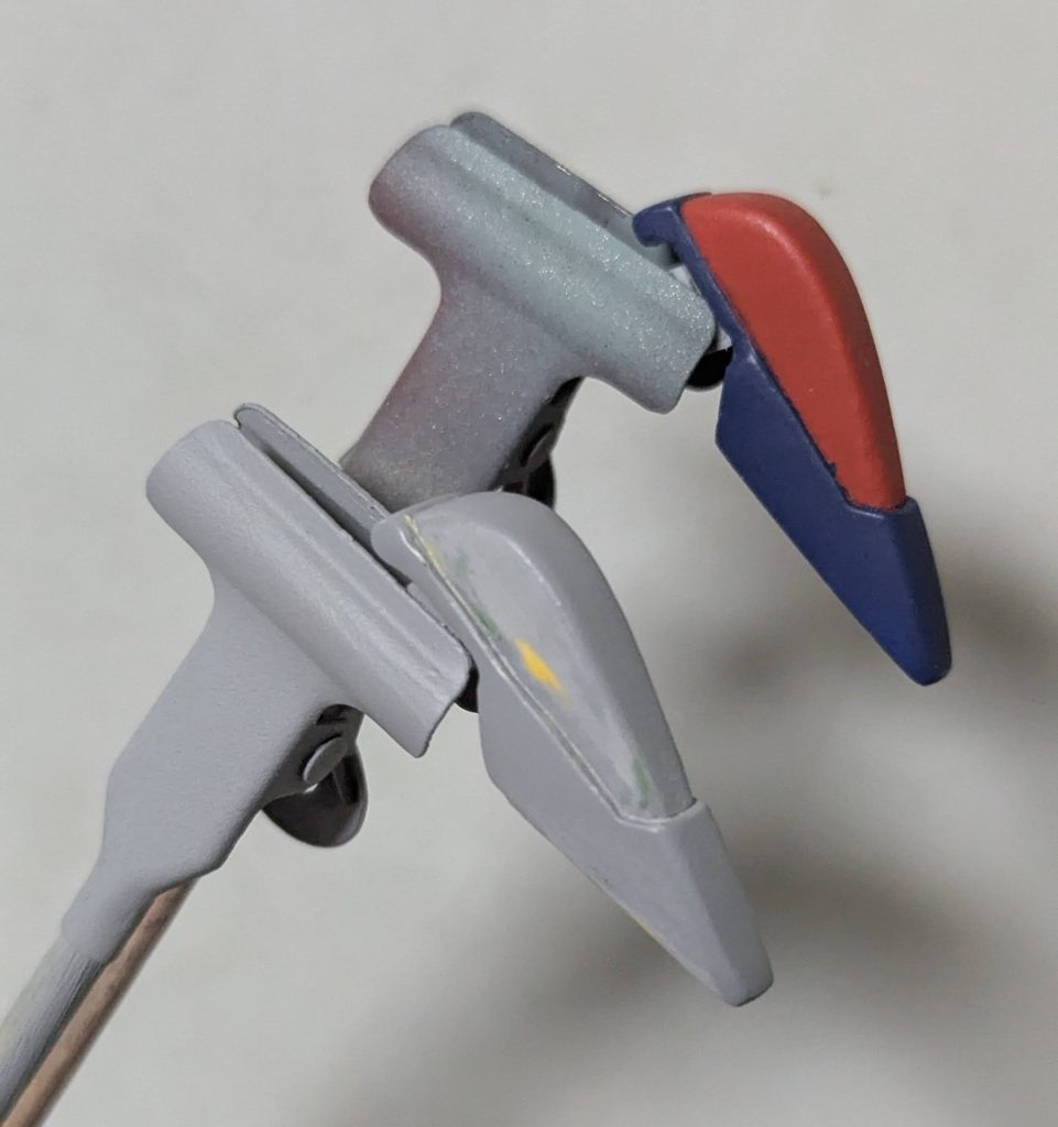 製作終盤、塗装まで済ませたテールスタビライザーの片方を紛失してしまい、泣く泣くおゆまる複製。実験以外でちゃんと使うのは初めてでしたが、割と上手くいったので満足です。