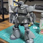 メカサフ経由でベース色はエアブラシでうりゃっと塗装。ドムやらゲルググやら面が広い[…]