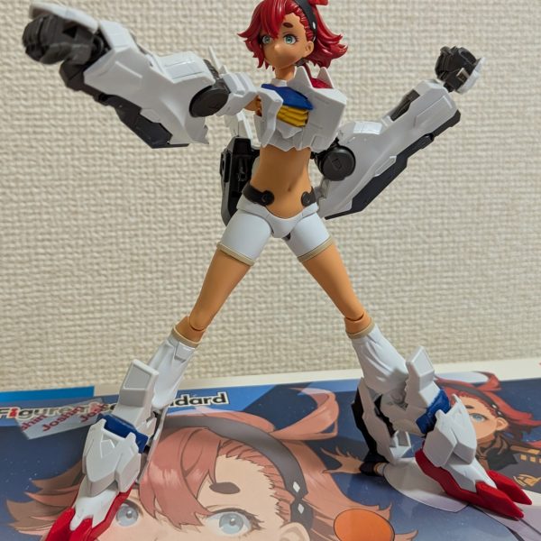 先日買った「30MSのルルチェ」を元に、「FSスレッタ」と「HGレクス」をミキシングしました。来月初旬には塗装して完成させます！！（5枚目）