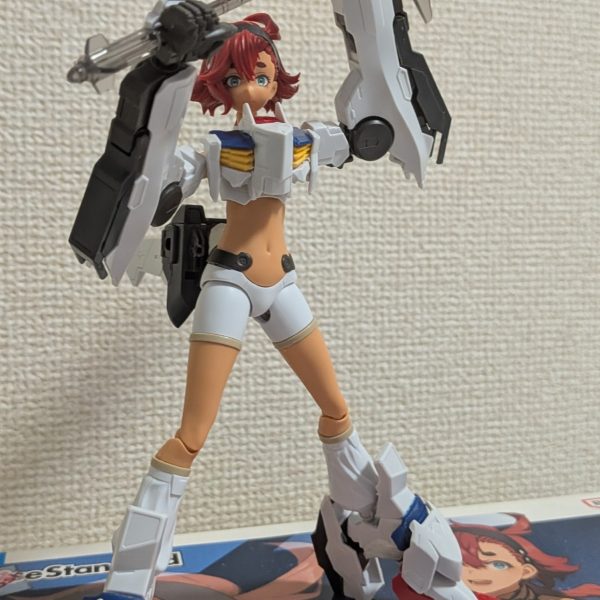 先日買った「30MSのルルチェ」を元に、「FSスレッタ」と「HGレクス」をミキシングしました。来月初旬には塗装して完成させます！！（6枚目）