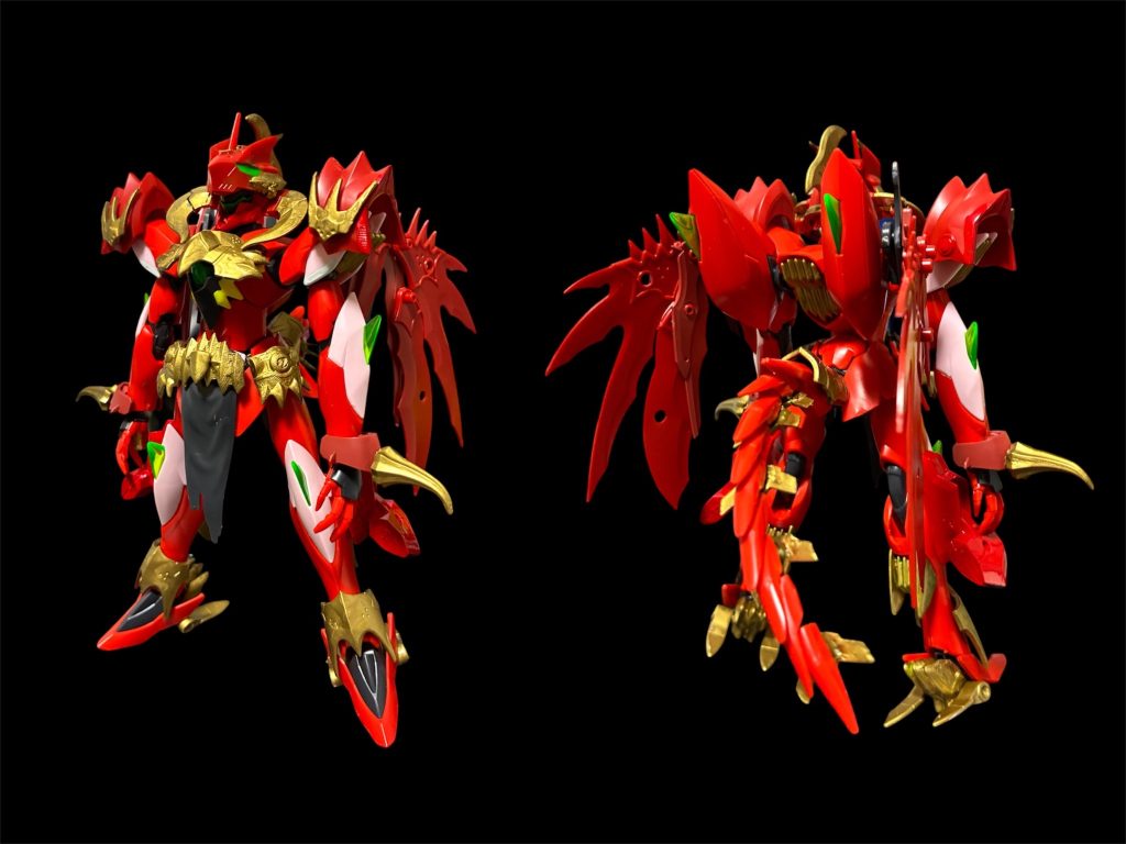 ドレイクギラーガ。略してドラーガ。既出のアルマネクロマンサーガンダムが率いる「ノスフェラレギオン」のサブリーダー。30mfドラゴニアロードのパーツで全体をディテールアップしてます^_^
