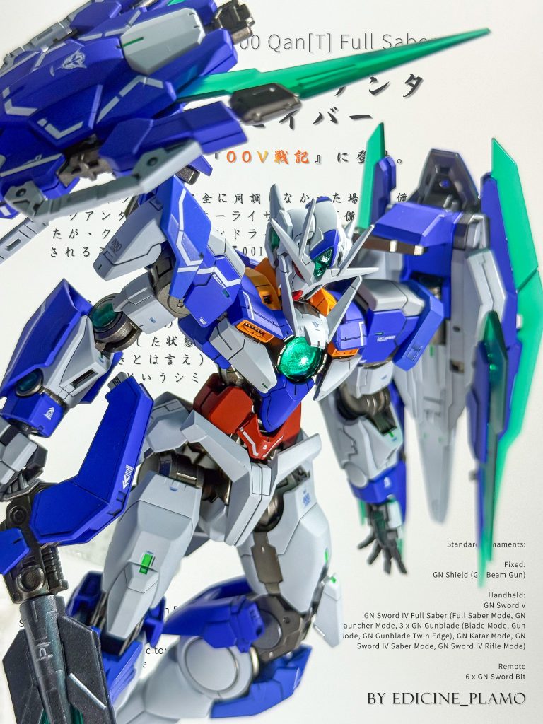 RG 1/144 ダブルオー クアンタ フルセイバー 全塗装完成品｜Edicine