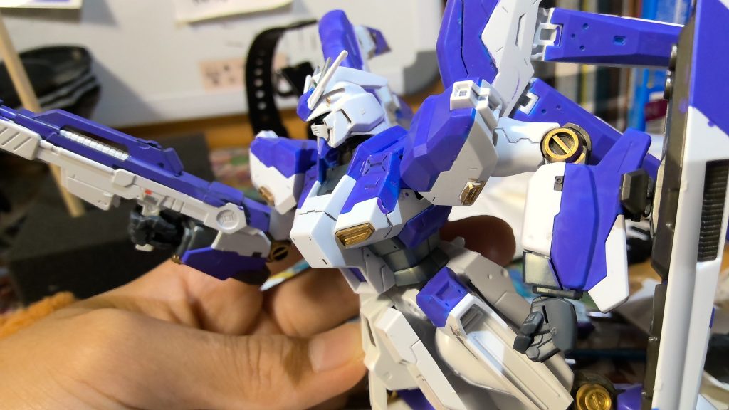 GジェネETのSSRHi-νガンダムを意識したポーズ。&nbsp;