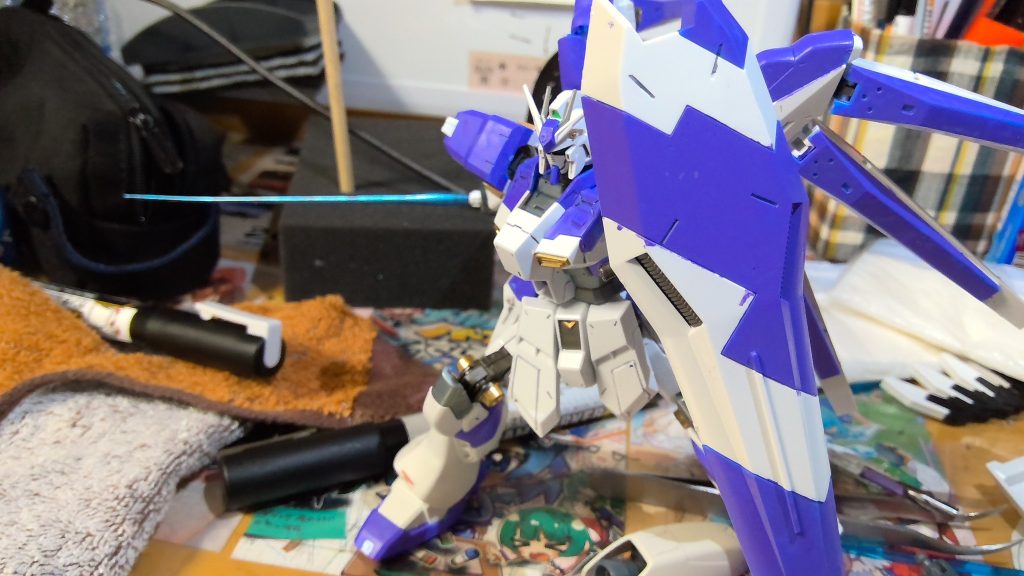 サーベルエフェクトは通常タイプのものをメタリックブルーにしてみました。