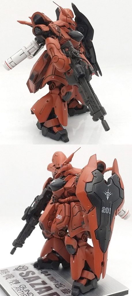 改修塗装完成品 サザビー 陸戦型（近藤版）ジオンの再興 201号機ガンダムアーティファクト–2枚目/制作者：ランゼル