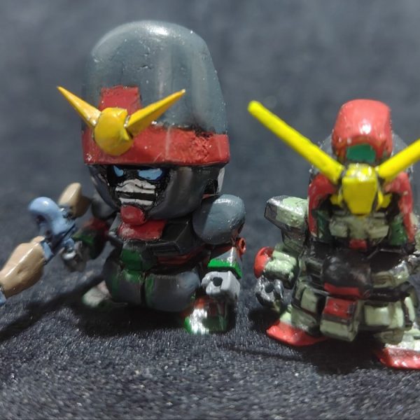 SD ネロスガンダム&ジョンブルガンダム ガンダムビスケット 改造