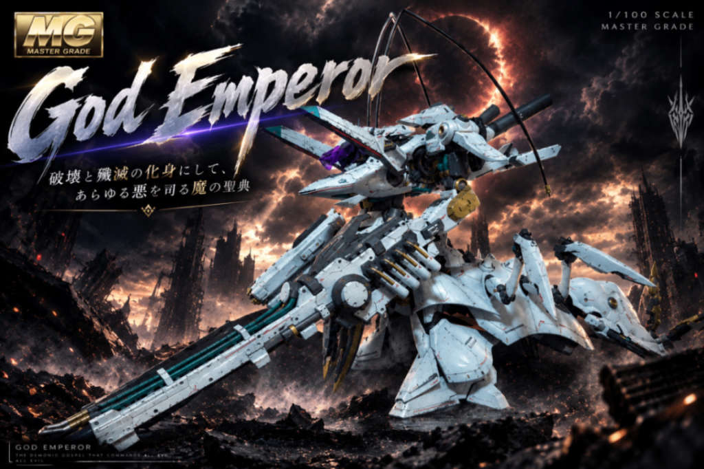 ガンプラバトルイベント用レイドボス機｢GBゴットエンペラー｣–7枚目/制作者：ぷーやさん