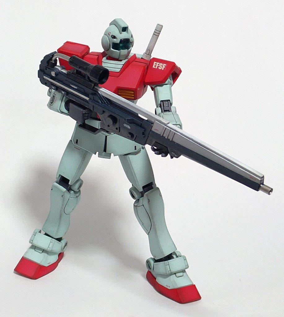 武器にも試作ってありますよね？実践投入する前に試作品使って運用テストしますよね？テストはきっとジムくんにやらせますよね？・・・そんな俺設定のロングビームライフルです・・・。