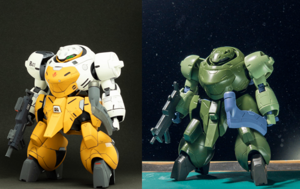 フロントアーマーを前方に２ｍｍ突き出し&nbsp;フロントアーマーと脚部に台形プラ板貼り付け&nbsp;