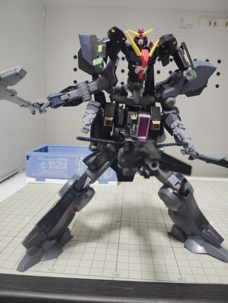 ドーベン君の脚がしっかりしてるので立てる。