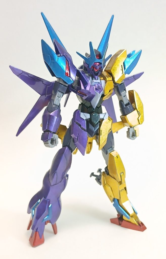 向かって左側はアルスアースアーマー、フロントアーマーのみフェイクニュー。右側はアースアーマーとネプチューンアーマー。