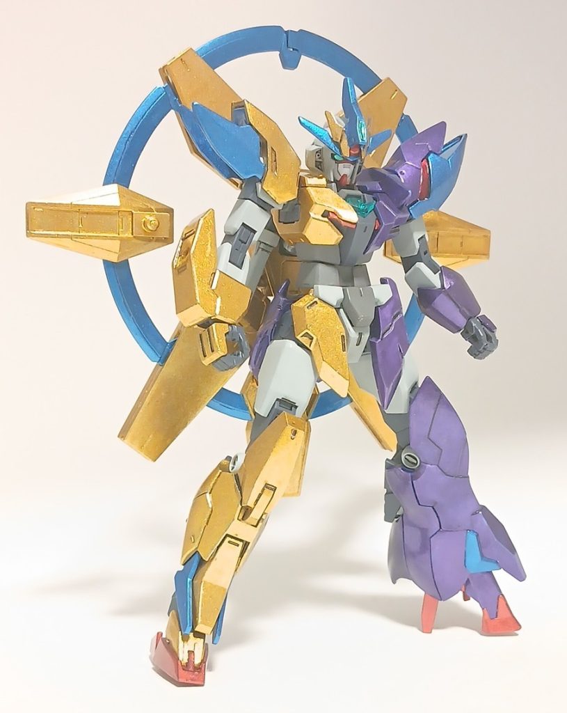 向かって左側とアンテナはアースアーマーとネプチューンアーマー。右側はアルスアースアーマーとフロントのみフェイクニューアーマー。