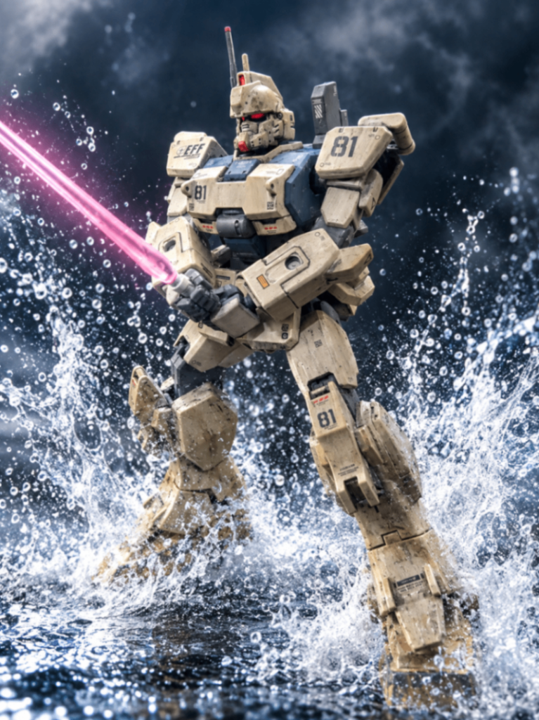 グフ・フライトタイプを仕留める場面のイメージで(zaku-kao5)