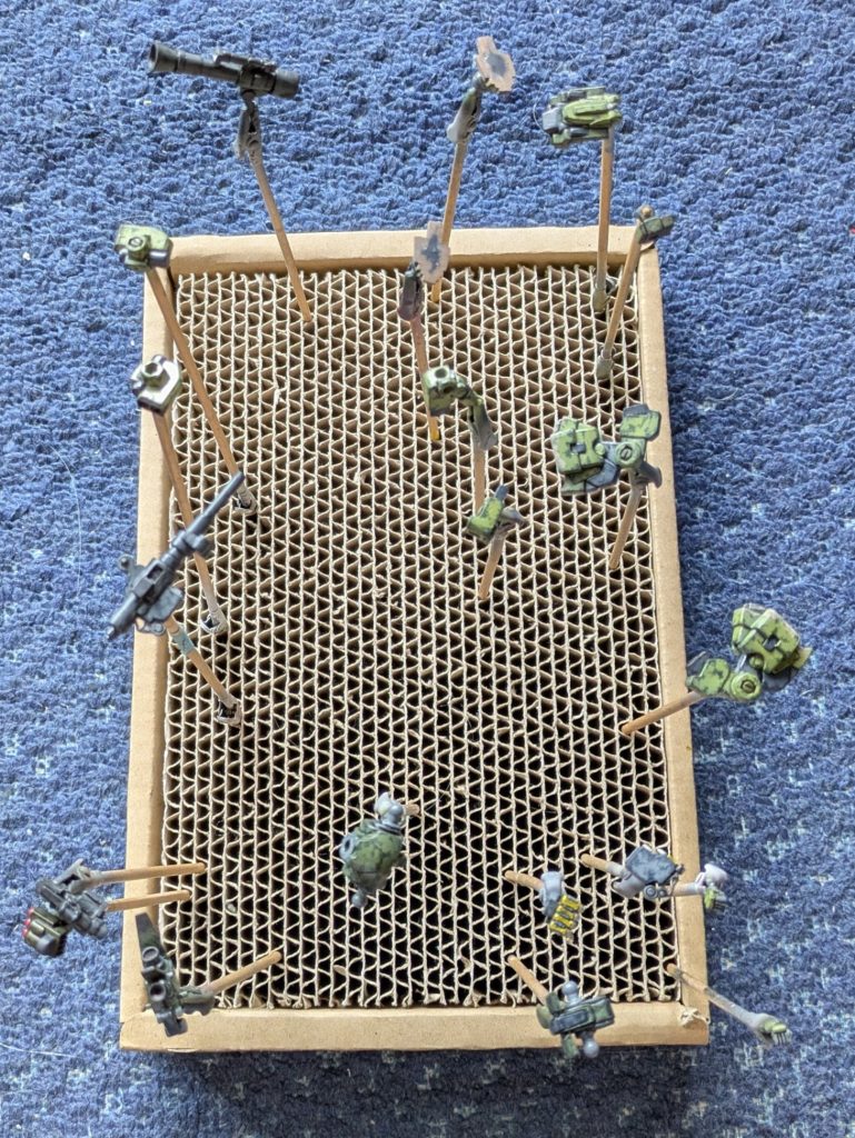 ザク色の時のパーツです。ウォッシング前です。